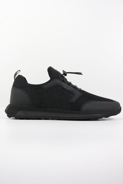 Comfortable Lace-Up Casual Sports Shoes Black Sneaker Men's Comfortable Shoes