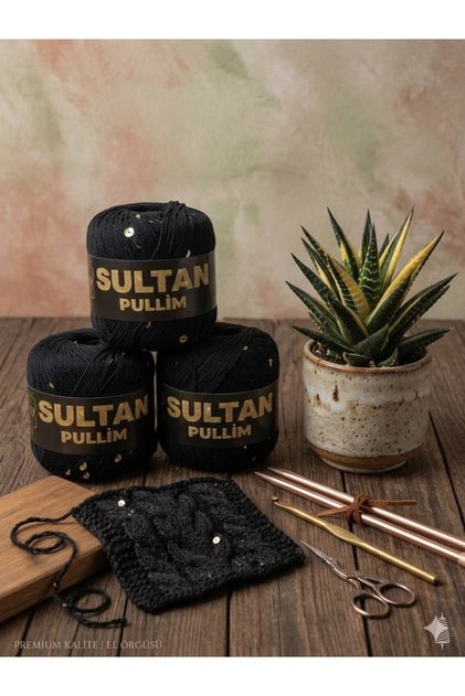 Pullim 2101 Pullu İp Siyah