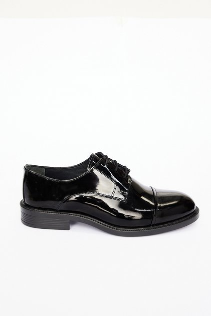 Men's Black Classic Patent Leather Shoes