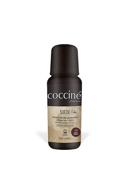Vopsea pentru incaltaminte, Coccine, Pentru piele intoarsa si nabuc, 75 ml, Maro inchis