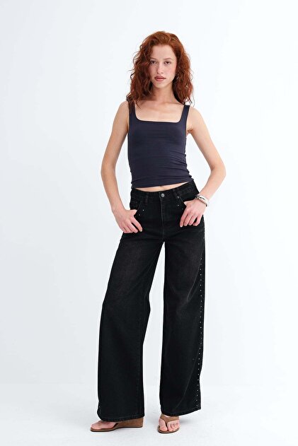 Addax Yıldız Detaylı Jean Pantolon PN1053 - Fiyatı, Yorumları