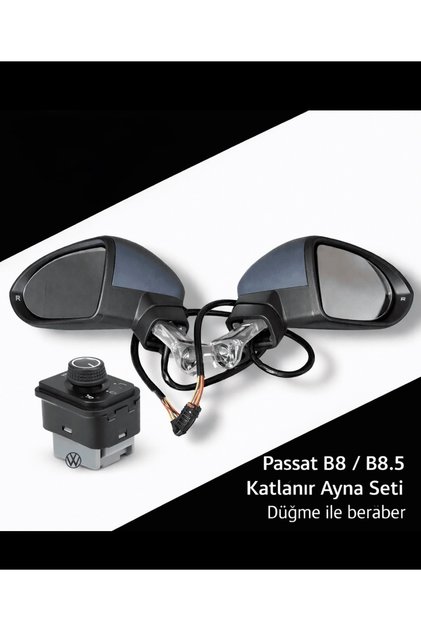 Passat b8 katlanır ayna takım düğme dahil