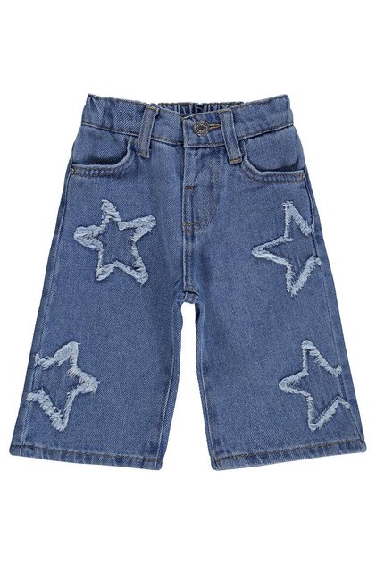Star Embroidered 6-18 Months Pants - Blue