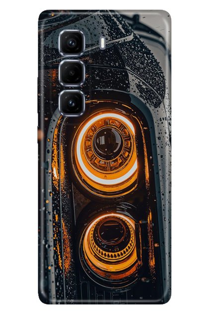 İnfinix Hot 50 Pro+ Plus 4G Kılıf Far Temalı Desenli Darbe Emici Silikon