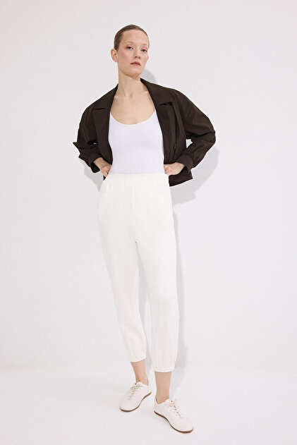 Knitted Pants with Rubber Bands