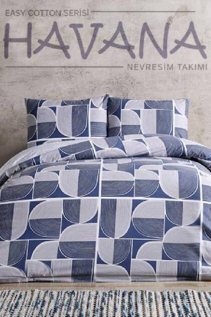 EASY COTTON-NEVRESİM TAKIMI-ÇİFT KİŞİLİK-HAVANA