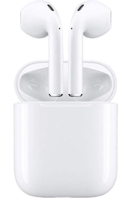 I12 Ακουστικά Bluetooth Handsfree με Θήκη Φόρτισης Λευκά