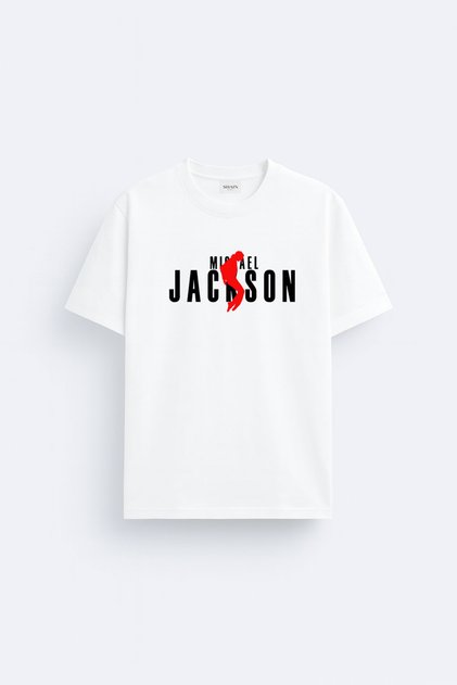Michael Jackson Printed Cotton White T-Shirt T-Shirt