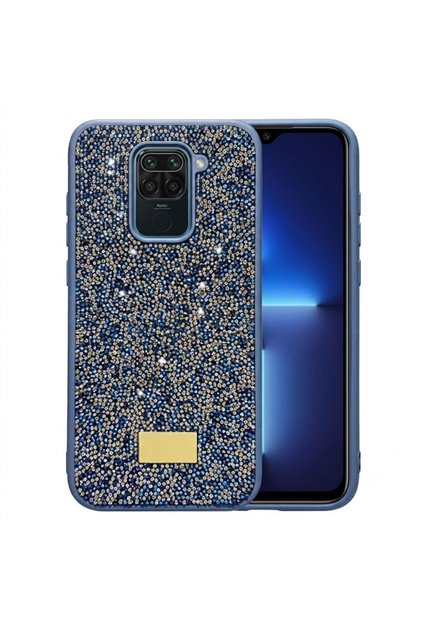 Xiaomi Redmi Note 9 Case with Silicone Edges and Shiny Lux Diamond Cover