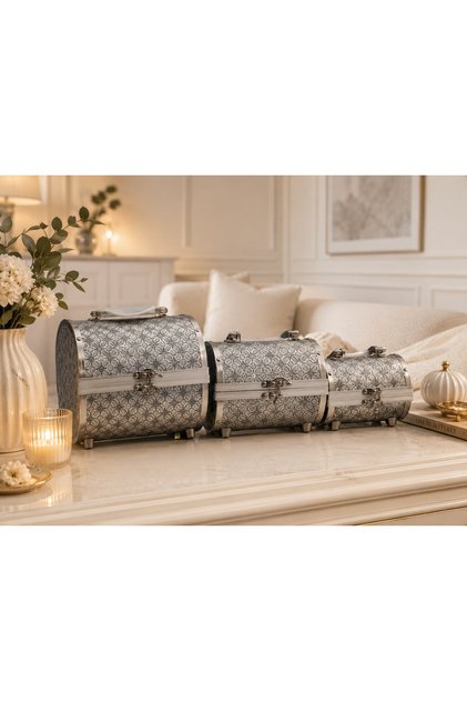 Stylish and Convenient 3-Piece Multi-Purpose Makeup and Jewelry Bag Set