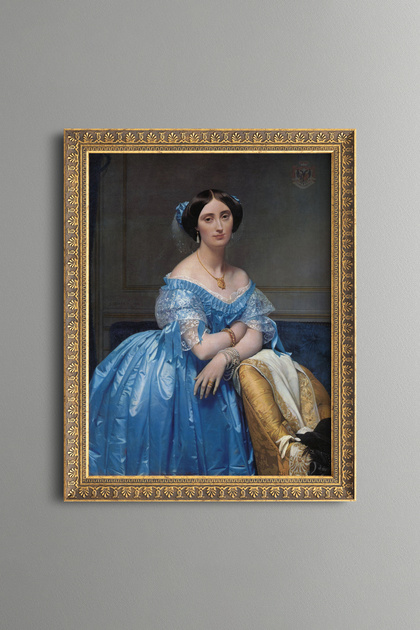 Portrait of Princess De Broglie - Vintage Patterned Painting - Fine Model