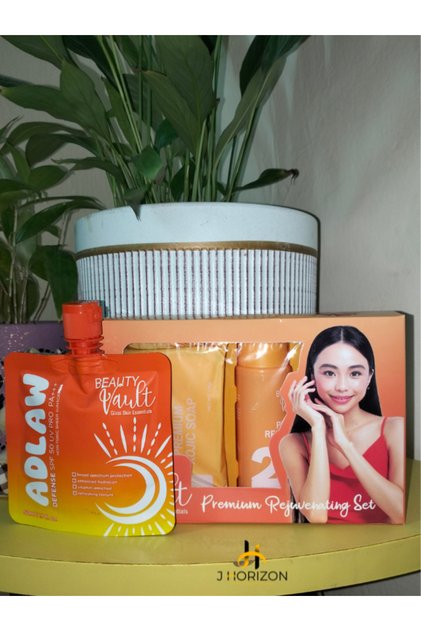 Premium Rejuvenating set + Adlaw sunscreen by Glass Skin Essentials