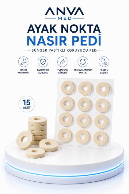 Foot Callus Pad – Sponge Cushioned Protective Pad (15 Pieces)
