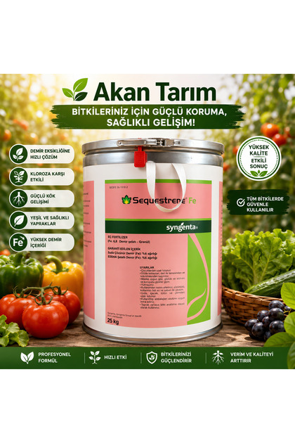 Sequestrene Fe %6 EDDHA Şelatlı Demir Gübre 25 KG