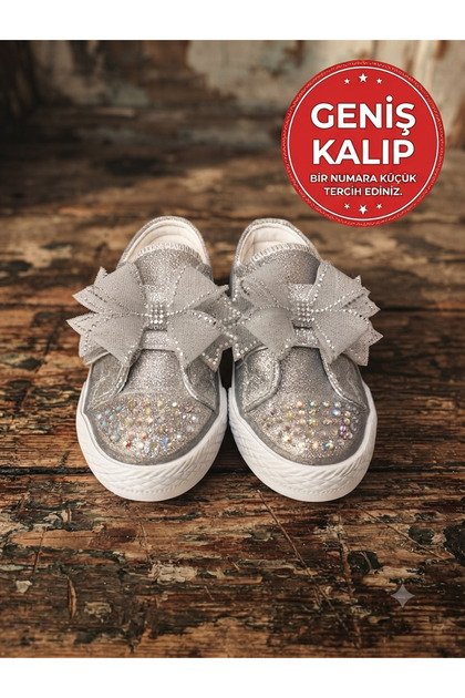 Stylish Shoes for Girls with Stone-Bows and Orthopedic Soles