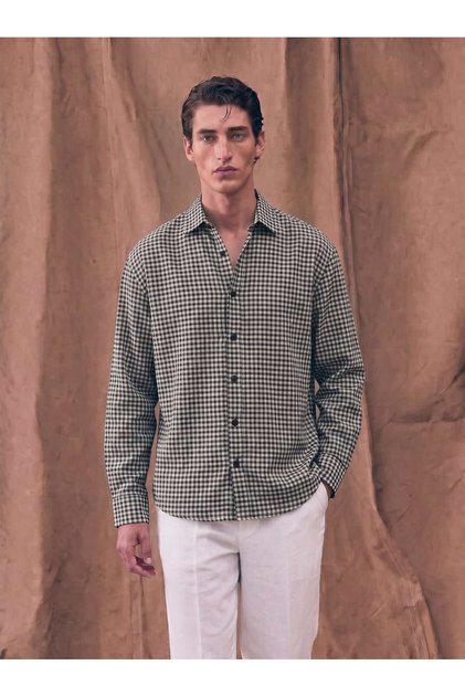 Kareli Oversize Gömlek SS7292
