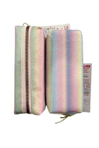 Pastel Rainbow Sand Sim Pen Bag Uncs-1171 Mixed - 1 Piece