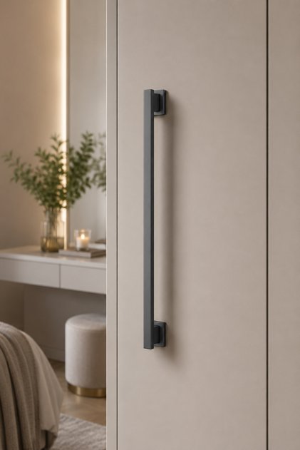 Bora Model Furniture Knob 160 mm / 192 mm - Charcoal Grey