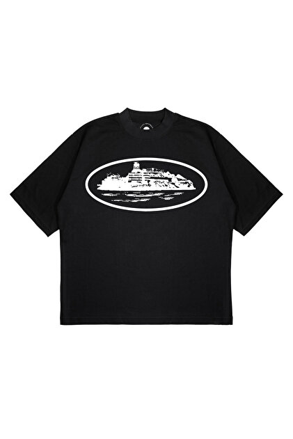 PURE EFFECT Unisex Oversize CORTEIZ ISLAND BIG Baskılı Boxy Fit