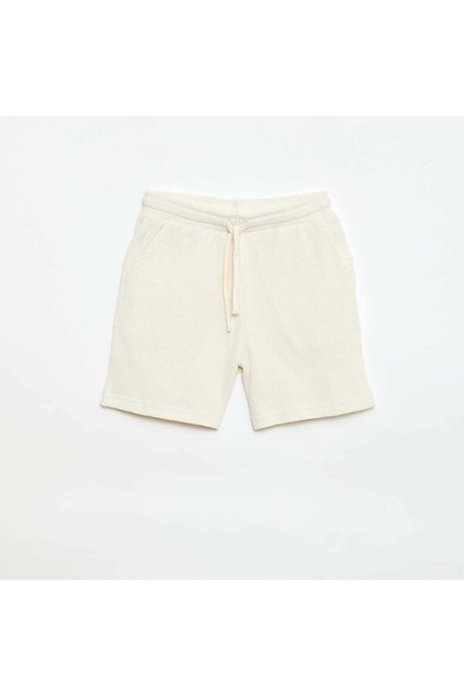 Waffle Knit Shorts BEIGE