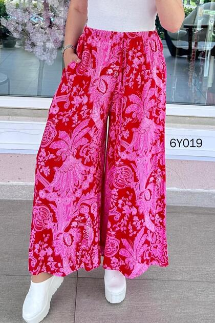 Pocketed Casual Viscose Pants 6Y019