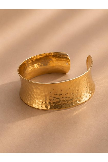 RÜZGAR Gold Renk Kelepçe Bileklik
