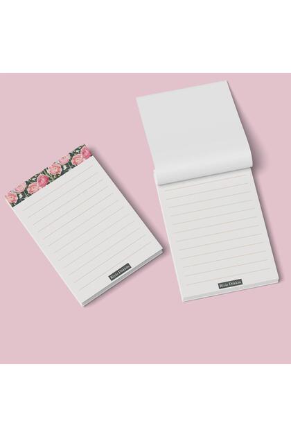 Roses | Glue-Bound Notepad A7 Size, 50 Sheets