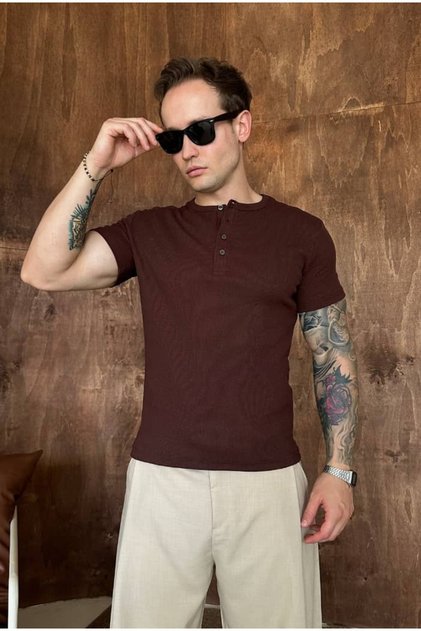 Henley Yaka Premium Fitted Yaka T-shirt