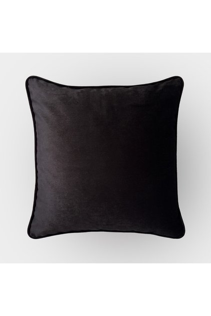 "Nero" Velvet Textured Plain Cushion Cover - 45X45