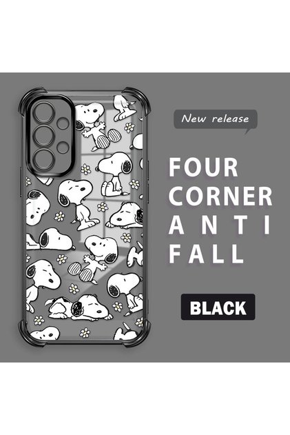 Samsung Galaxy A13 4g Compatible Transparent Back Four Corners Reinforced Impact Protection Silicone Case