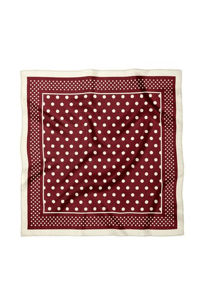 Polka Dot Patterned Scarf / Bandana 70X70Cm