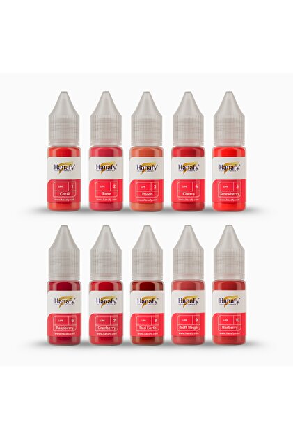 Klasik Dudak Kalıcı Makyaj Pigment Seti - 10ml