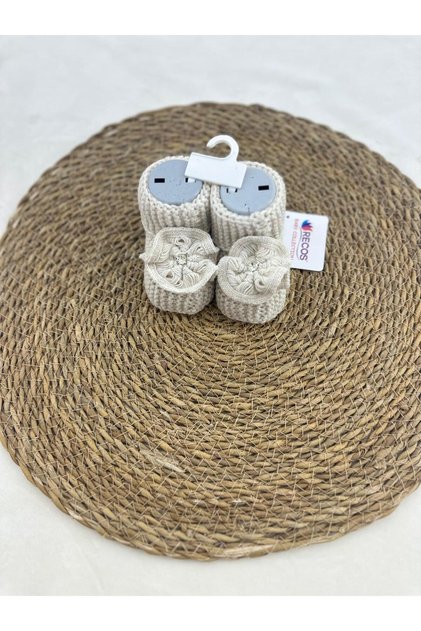 Knitwear Floral Figured Baby Booties