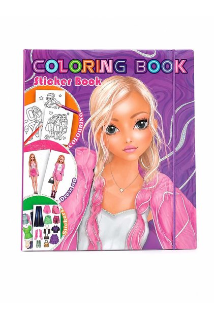 Girls Coloring Boyama ve Sticker Kitabı Coloring Boook