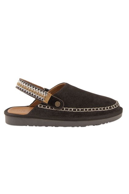 Suede Women's Sabo Slippers 215571 Brown