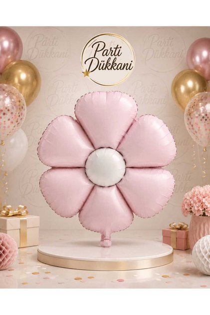 Pink Flower Foil Balloon 59.5 X 47.5 cm Not Helium Compatible Birthday Baby Shower Party Decoration