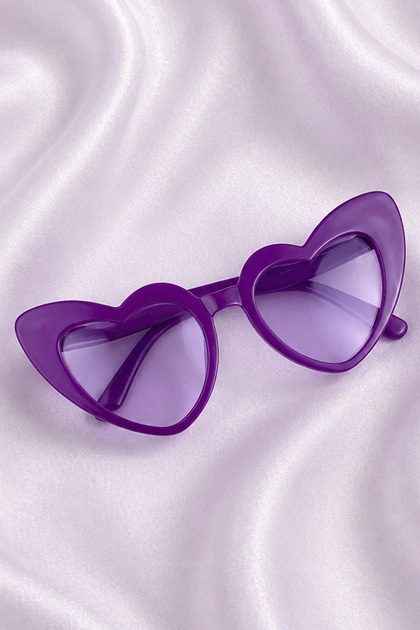 Purple Heart Bride Groom Glasses, Bride Bridesmaid Current after Party Wedding Henna Leisure Glasses
