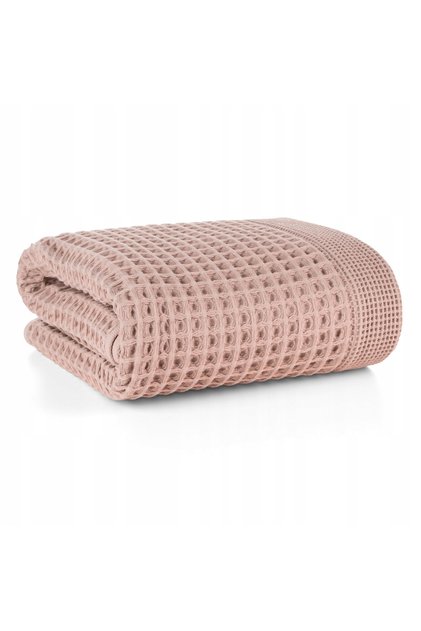 MELO 70x140cm prosop de baie tip spa din bumbac roz, gros, absorbant, moale