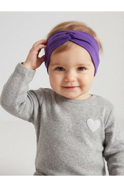 Cross-Tied Cotton Combed Cotton Non-Marking Soft Flexible Baby Kids Hair Band