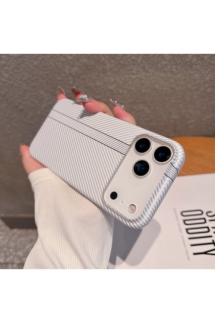 iPhone17 Pro 5 Luxury Ultra Thin Carbon Fiber Kevlar Texture Case For iPhone 17 Air 16 15 14 Plus 13