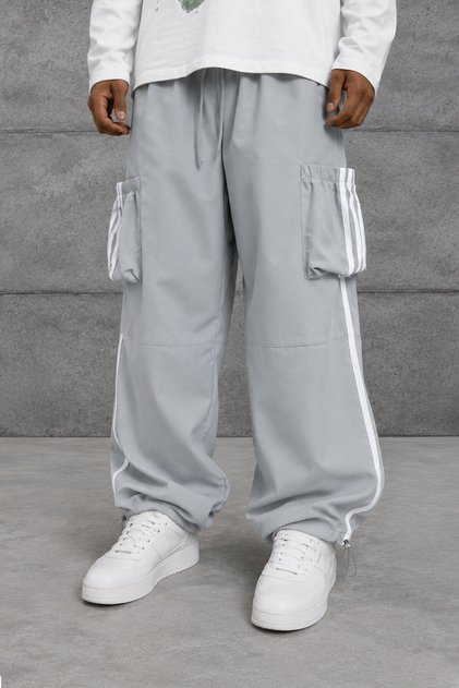 Gray Pocket Detailed Sweatpants