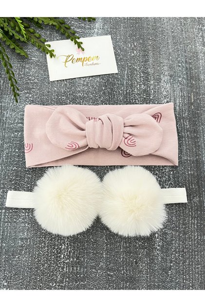 Baby Girl Double Bandana Set