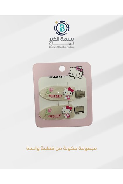 طقم مشابك شعر هالو كاتي قطعة واحدة أشكال متعددة