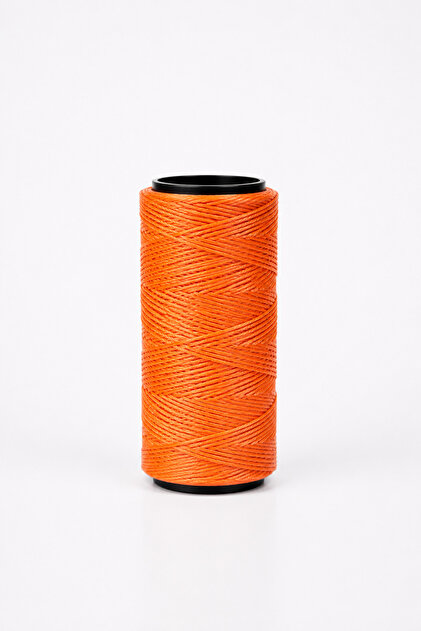Waxed Thread 1 Mm-100 Mt Polyester Waxed Thread Jewelry Leather Hobby Saddle Thread Bag Thread Orange