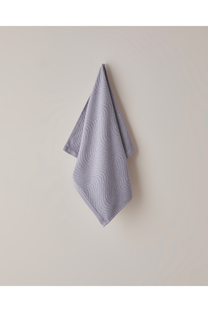 Wave Cotton Face Towel 50X70 cm Purple