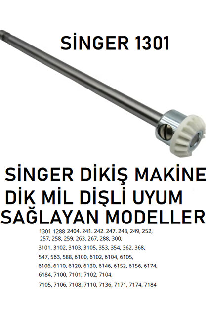 Swart SİNGER YOKNAZ 1301-1288 DİK MİL DİŞLİ (ALTTAN DİKEY GELEN