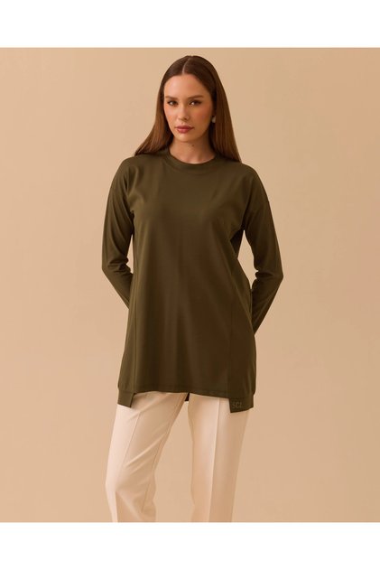 Yuvarlak Yaka Oversize Tunik