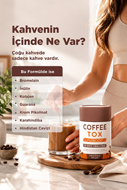 Renova Fonksiyonel Filtre Kahve Coffee-Tox Kolajen Bromelain 170g