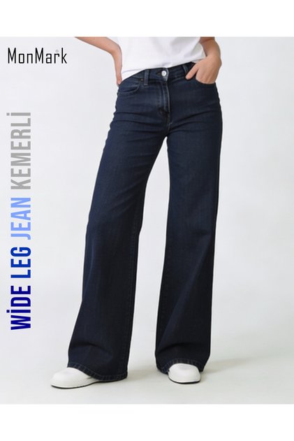Wide Leg Denim Kemerli