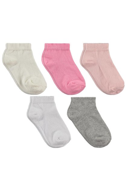 Girl's 3-Piece Booties Socks 2-12 Years Pink